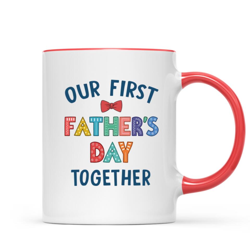 Father and Baby - My 1st Father's day - 2022 -Personalized Mug