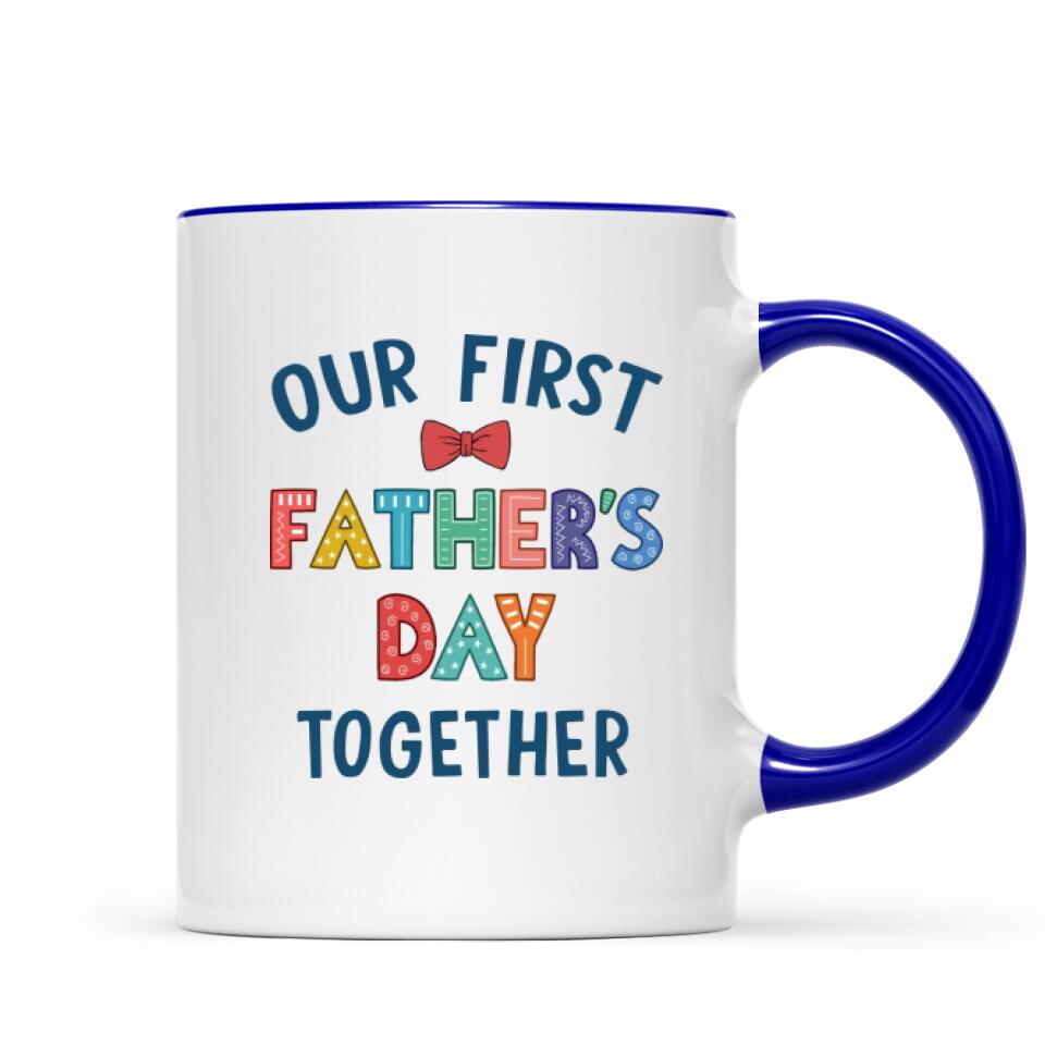 Father and Baby - My 1st Father's day - 2022 -Personalized Mug