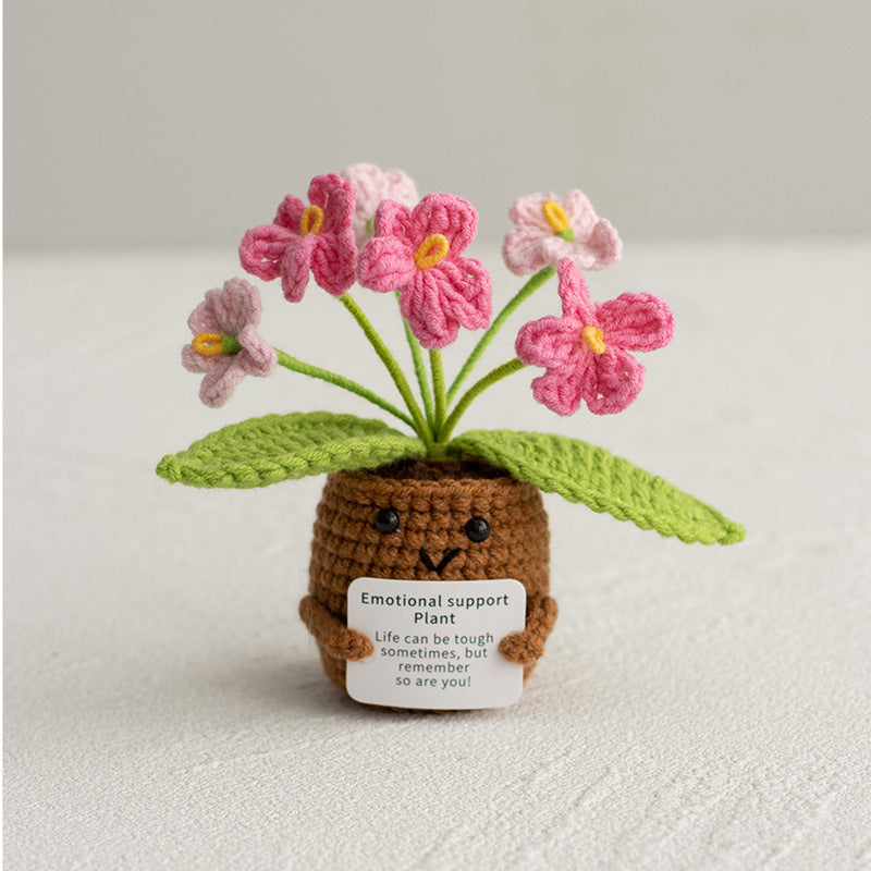 Emotional Support Plant – Handmade Crochet Flower for Mom, Best Friend, or Yourself