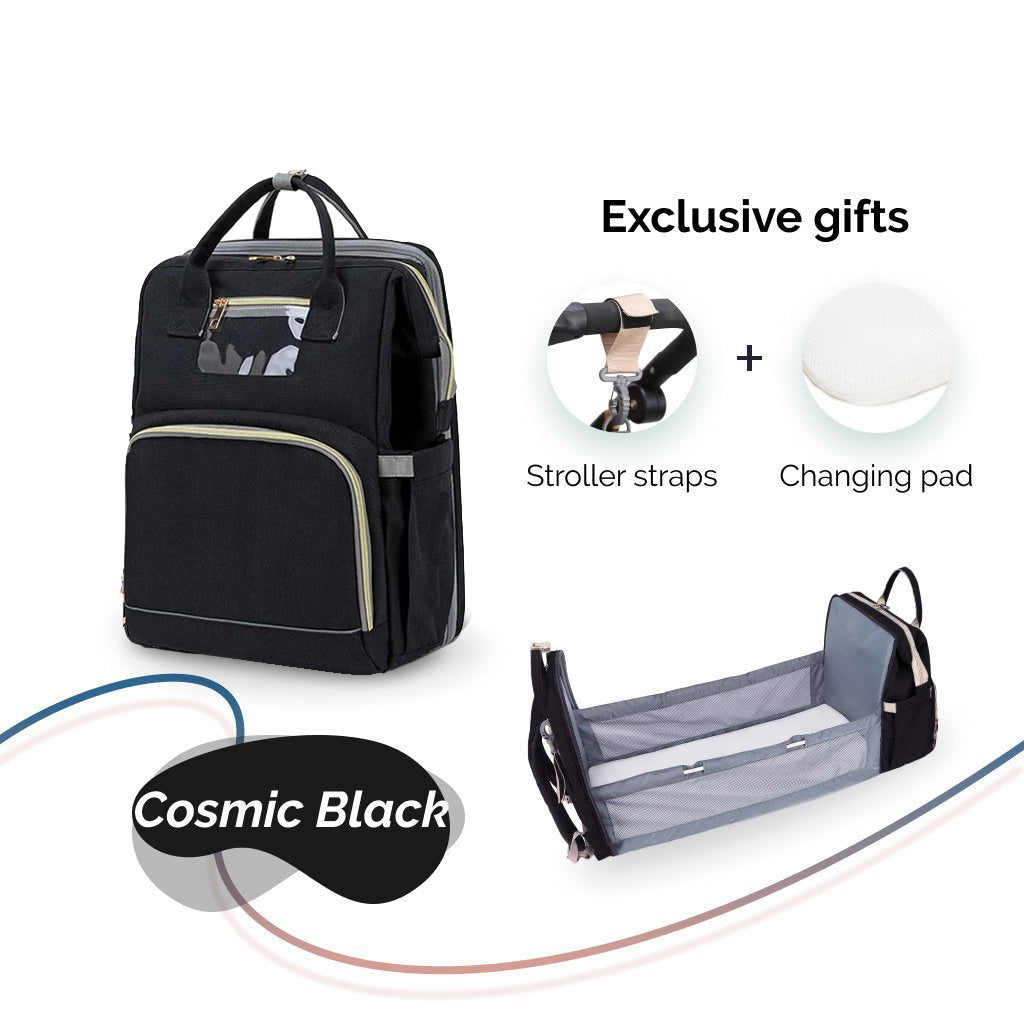 Portable Bed & Diaper Bag Backpack