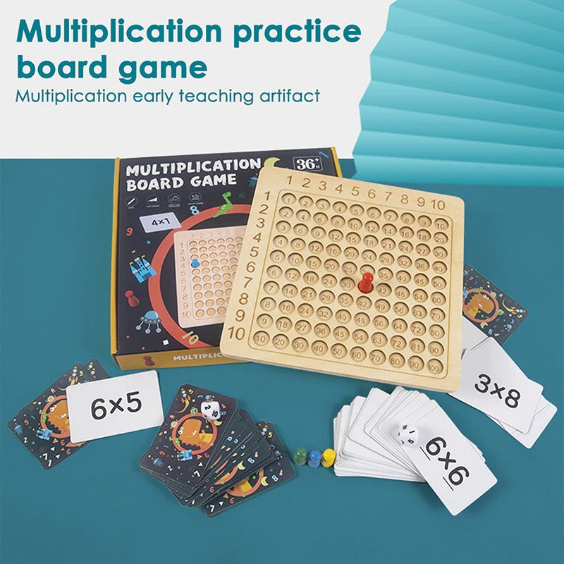 Wooden Math Multiplication Board