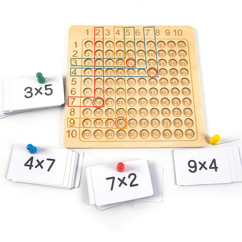 Wooden Math Multiplication Board