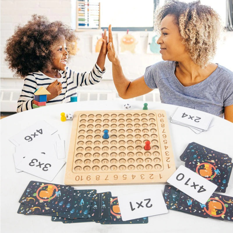Wooden Math Multiplication Board