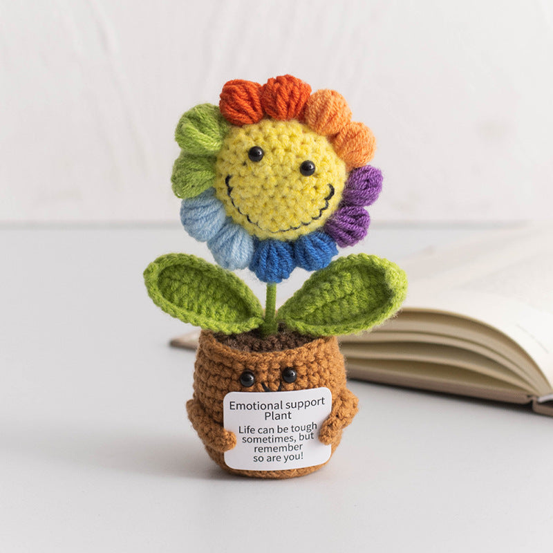 Emotional Support Plant – Handmade Crochet Flower for Mom, Best Friend, or Yourself