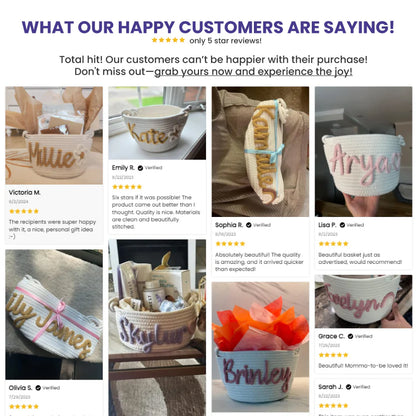 Personalized Knitted Basket