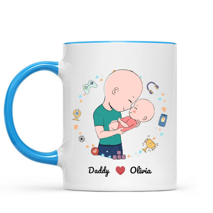 Father and Baby - My 1st Father's day - 2022 -Personalized Mug