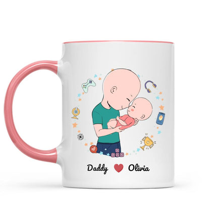 Father and Baby - My 1st Father's day - 2022 -Personalized Mug