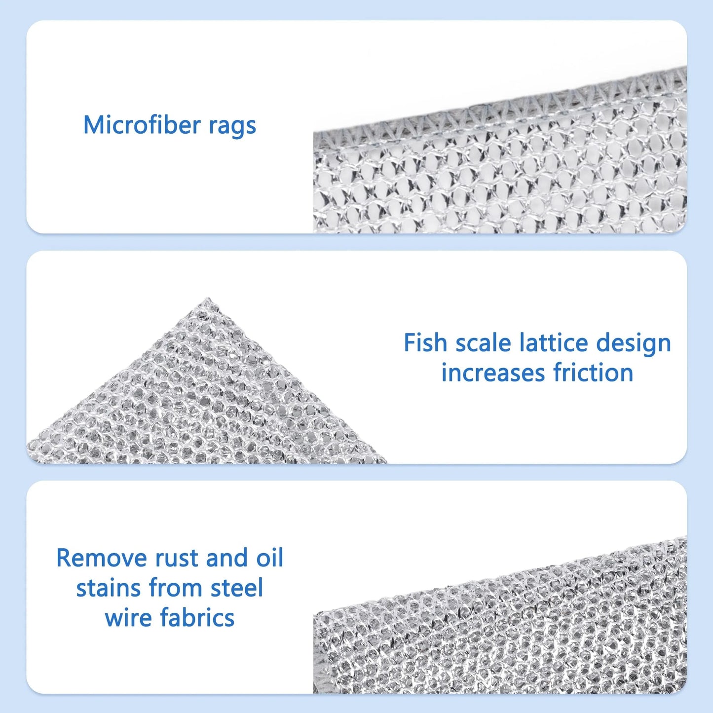Reusable Diamond Weave Scrubber Cloths – Tough on Stains, Gentle on Surfaces
