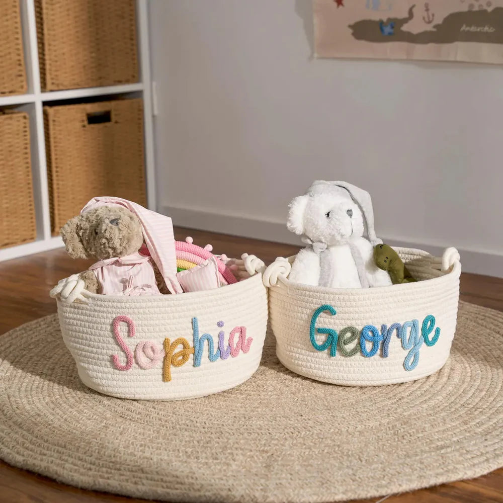 Personalized Knitted Basket