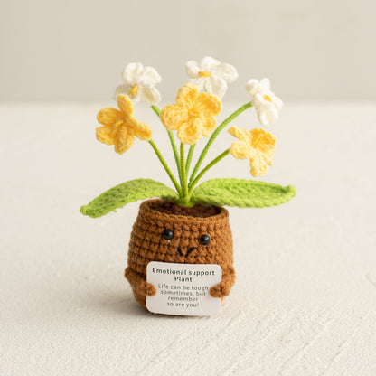 Emotional Support Plant – Handmade Crochet Flower for Mom, Best Friend, or Yourself