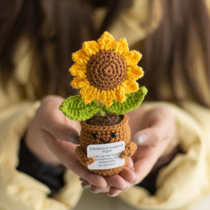 Emotional Support Plant – Handmade Crochet Flower for Mom, Best Friend, or Yourself
