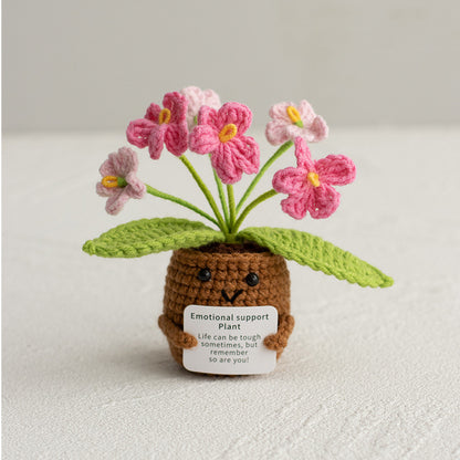 Emotional Support Plant – Handmade Crochet Flower for Mom, Best Friend, or Yourself