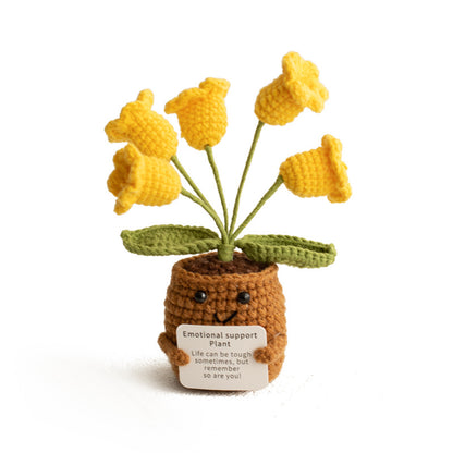 Emotional Support Plant – Handmade Crochet Flower for Mom, Best Friend, or Yourself