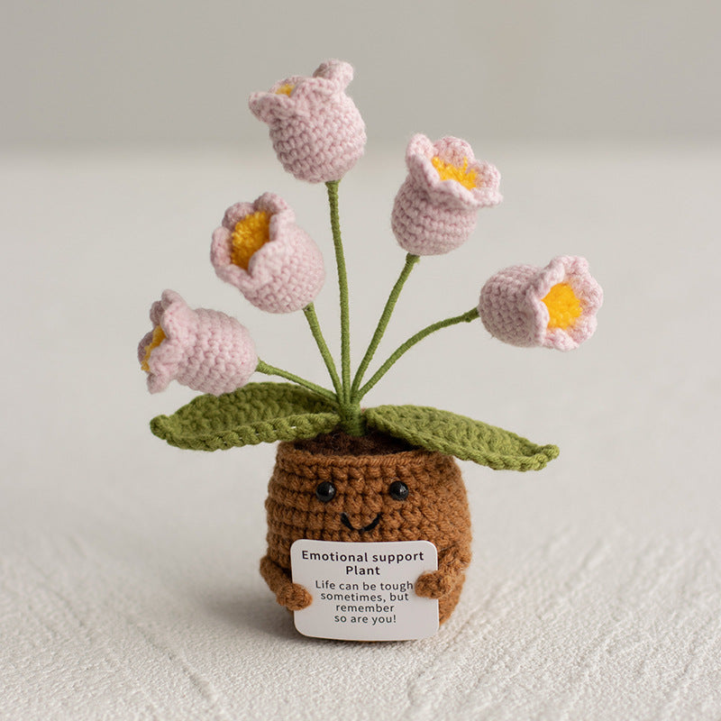 Emotional Support Plant – Handmade Crochet Flower for Mom, Best Friend, or Yourself