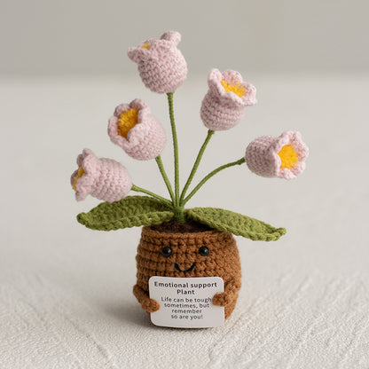 Emotional Support Plant – Handmade Crochet Flower for Mom, Best Friend, or Yourself
