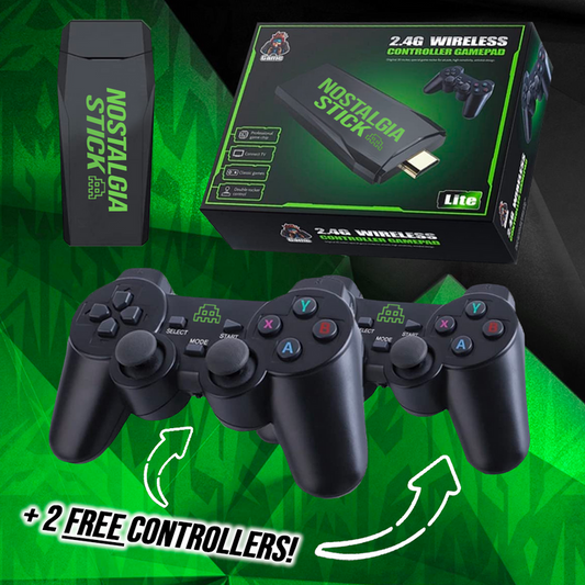 RetroMasters™ | 10,000 Classic Games in 4K + Dual Wireless Controllers + 64 GB Memory