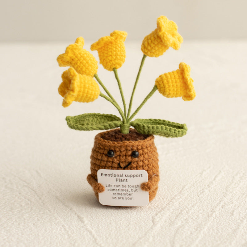Emotional Support Plant – Handmade Crochet Flower for Mom, Best Friend, or Yourself
