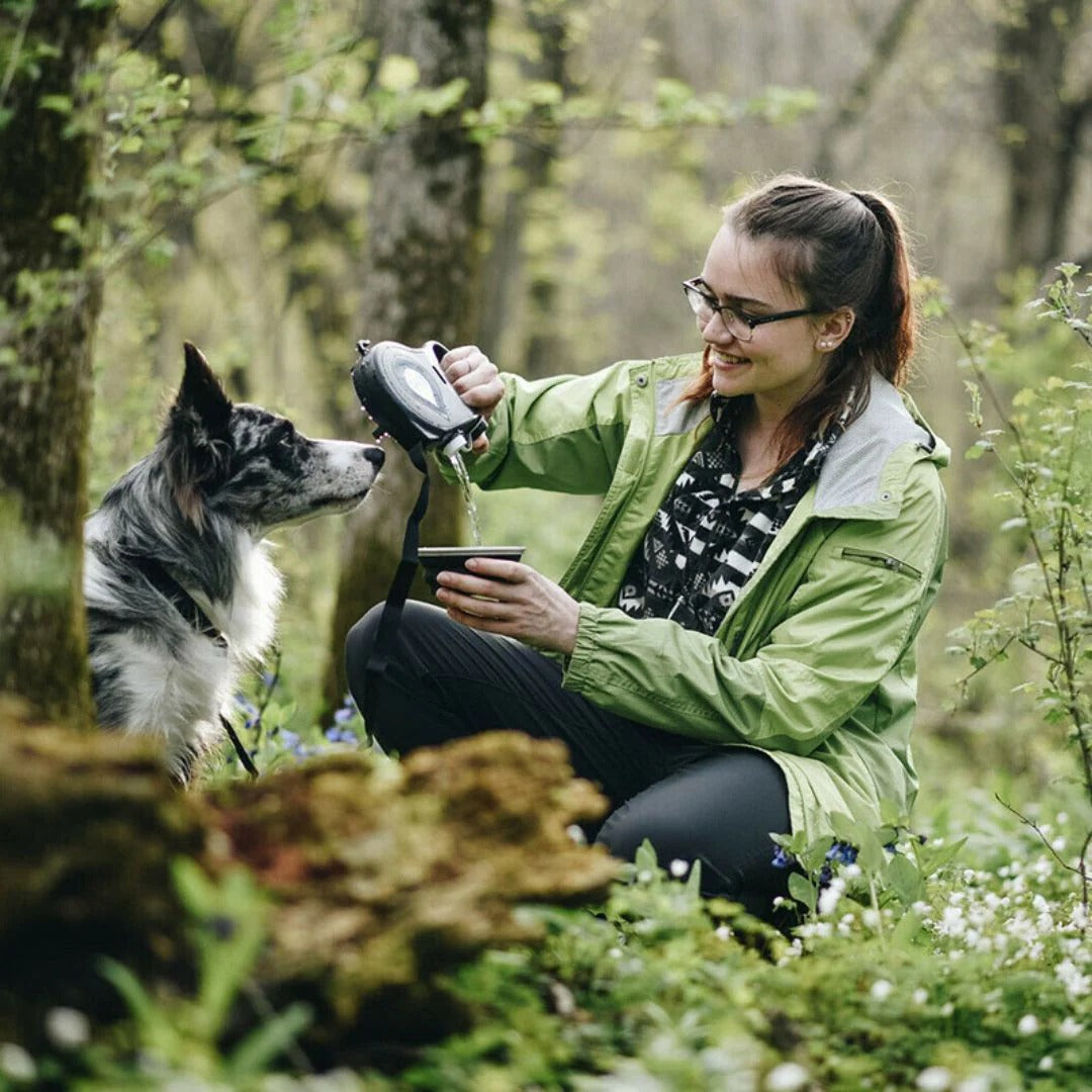Water Bowl Leash & Waste Bag Dispenser
