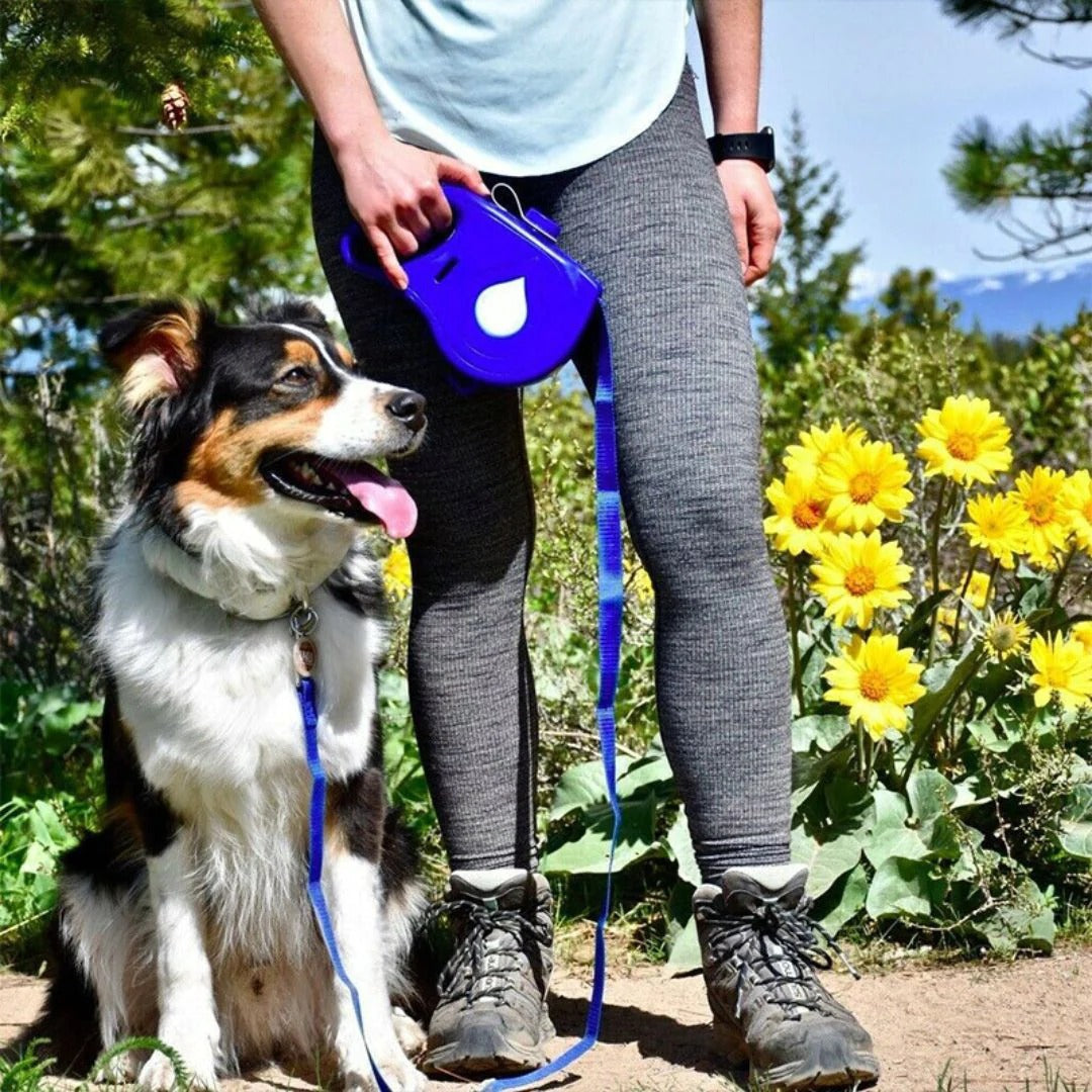 Water Bowl Leash & Waste Bag Dispenser