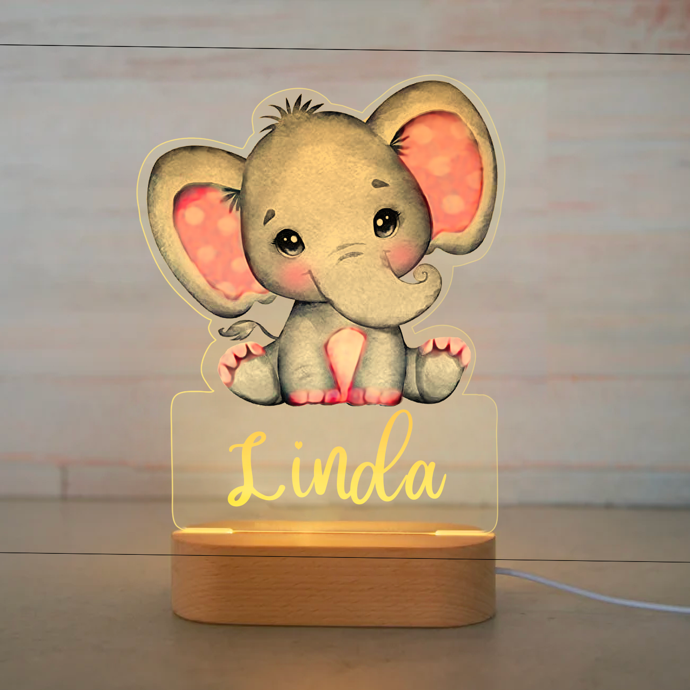 PERSONALIZED ANIMAL NIGHT LIGHT