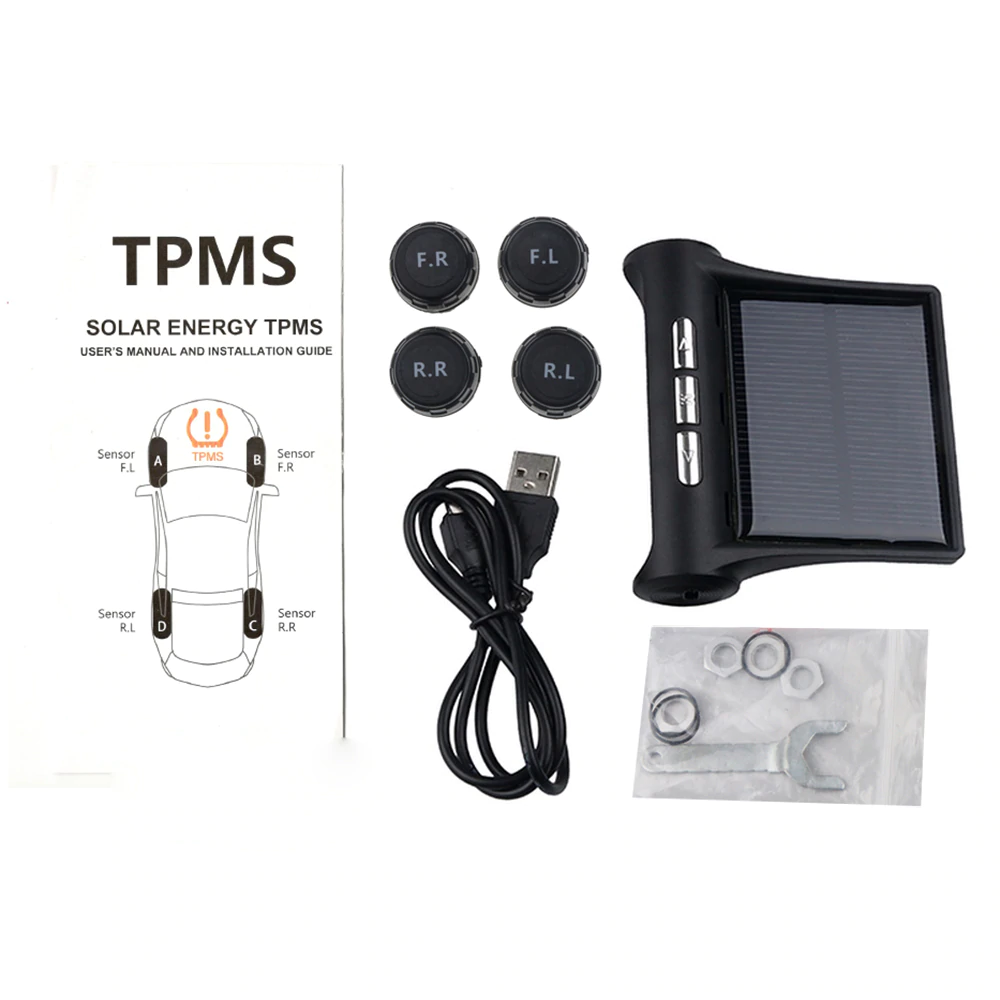 Solar Power Tire-Pressure Monitoring System
