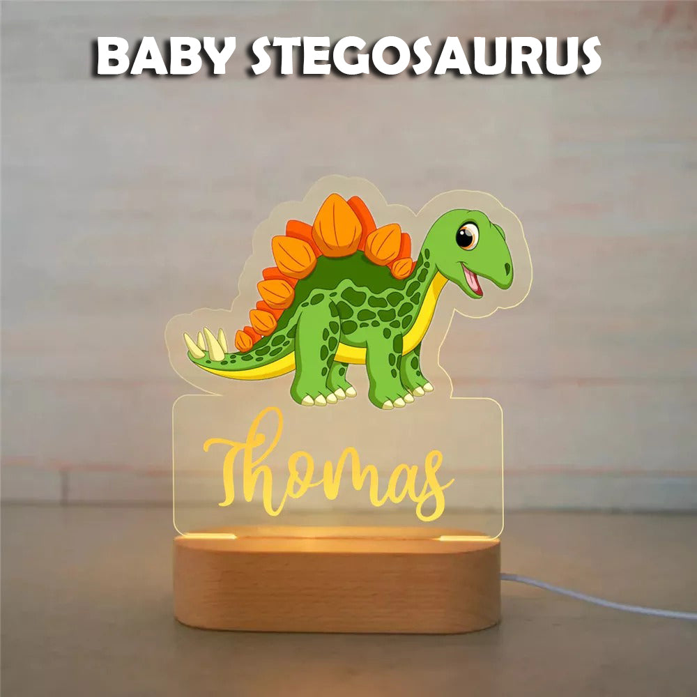 PERSONALIZED DINOSAUR NIGHT LIGHT