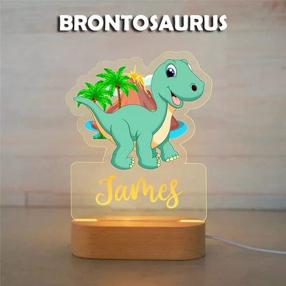 PERSONALIZED DINOSAUR NIGHT LIGHT