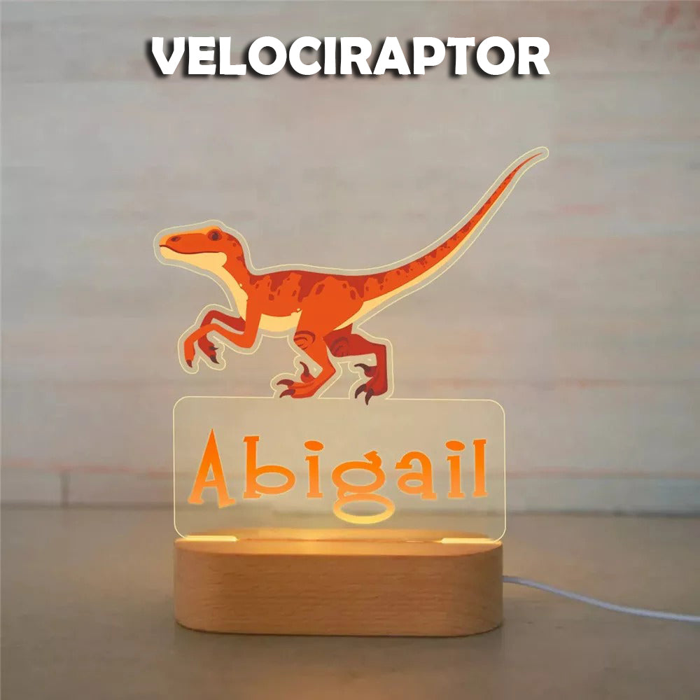 PERSONALIZED DINOSAUR NIGHT LIGHT