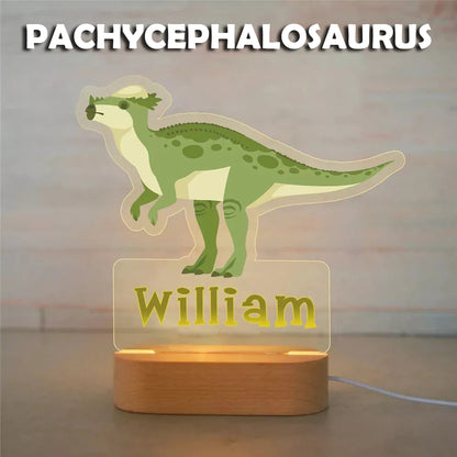 PERSONALIZED DINOSAUR NIGHT LIGHT