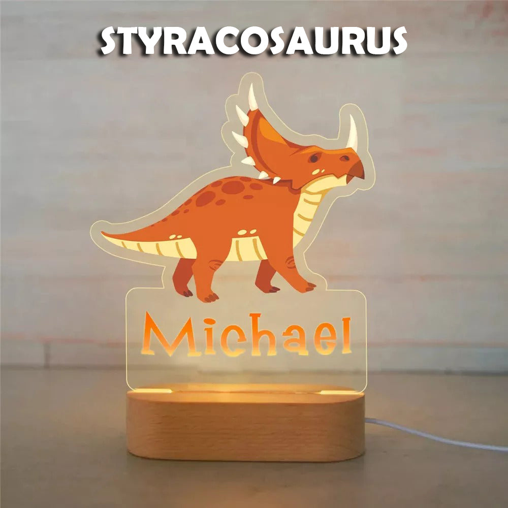 PERSONALIZED DINOSAUR NIGHT LIGHT
