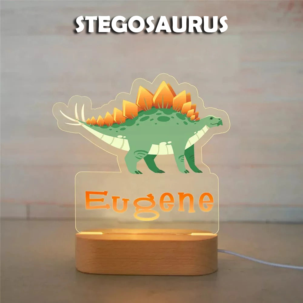 PERSONALIZED DINOSAUR NIGHT LIGHT