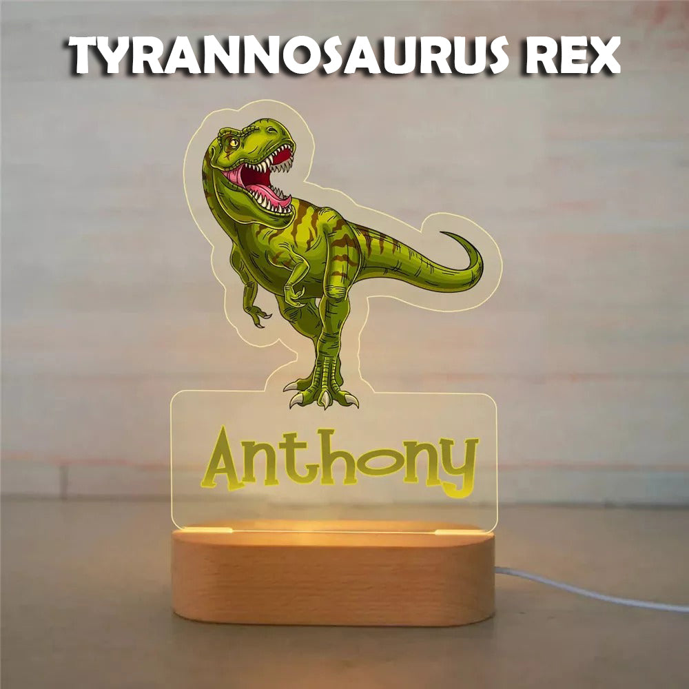 PERSONALIZED DINOSAUR NIGHT LIGHT