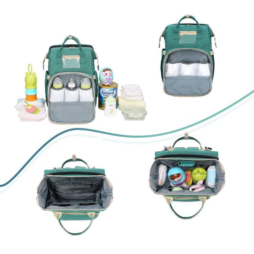 Portable Bed & Diaper Bag Backpack