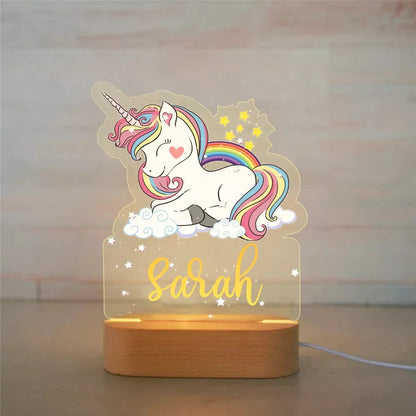 PERSONALIZED UNICORN NIGHT LIGHT