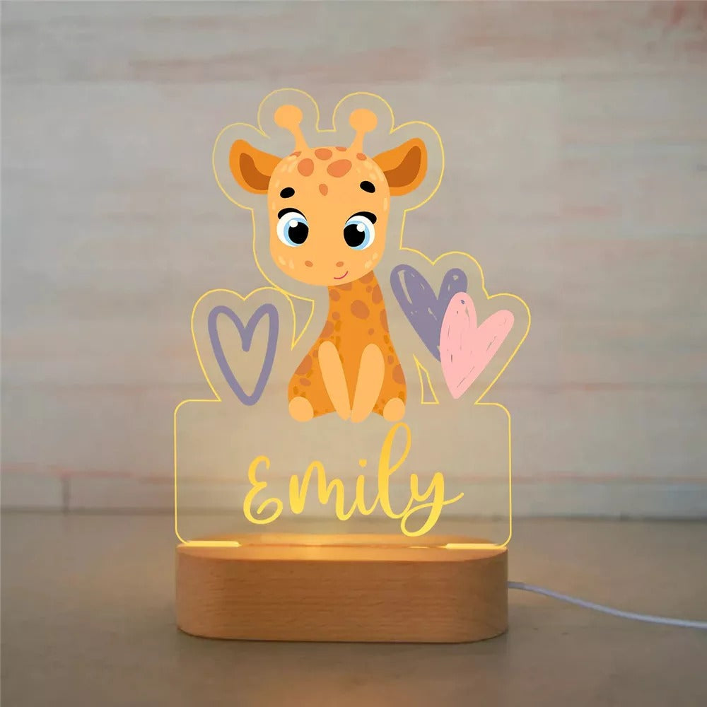 PERSONALIZED ANIMAL NIGHT LIGHT