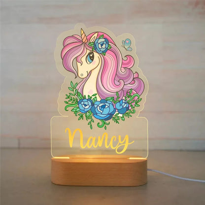 PERSONALIZED UNICORN NIGHT LIGHT