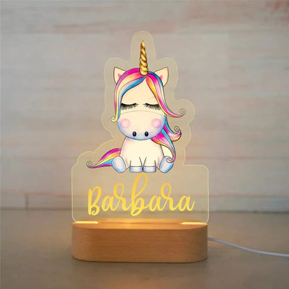 PERSONALIZED UNICORN NIGHT LIGHT