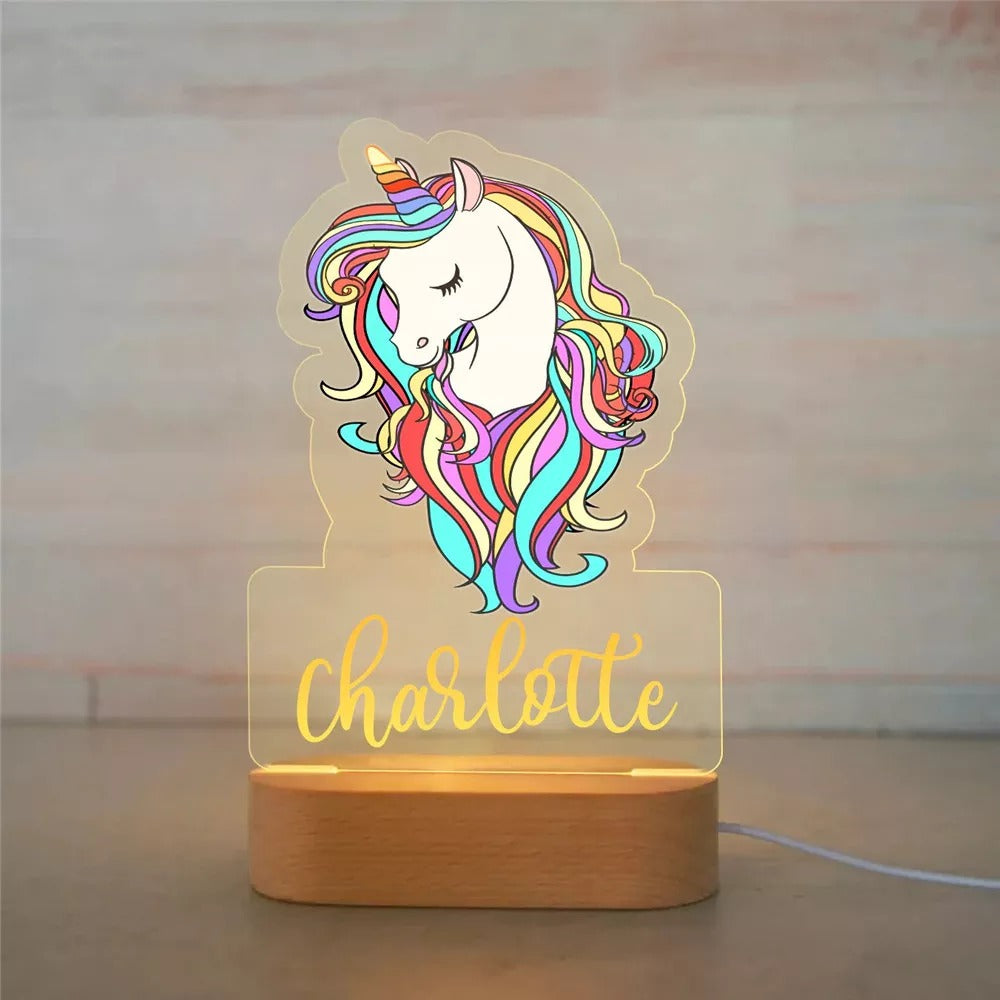 PERSONALIZED UNICORN NIGHT LIGHT