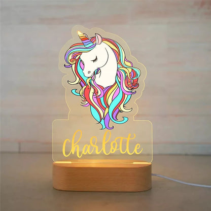 PERSONALIZED UNICORN NIGHT LIGHT