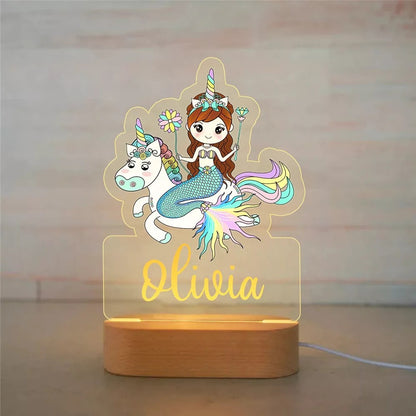 PERSONALIZED UNICORN NIGHT LIGHT