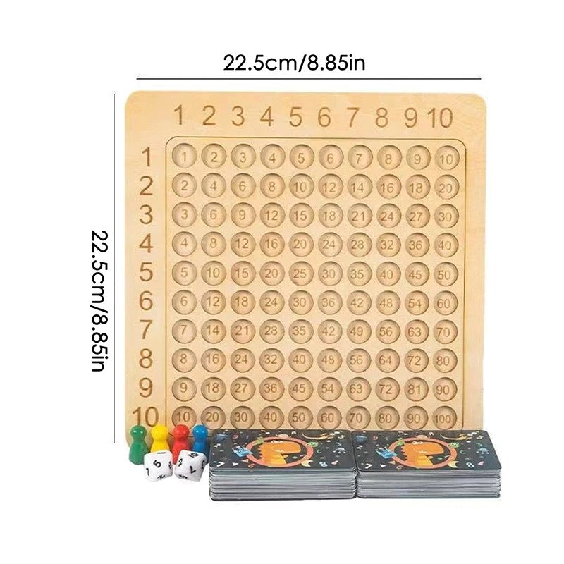 Wooden Math Multiplication Board