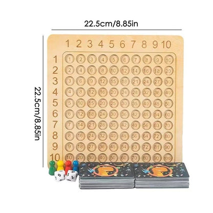 Wooden Math Multiplication Board